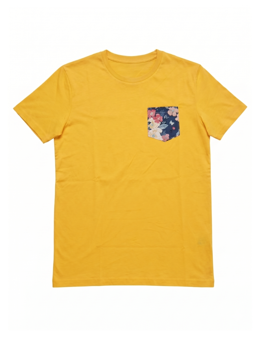 Camiseta_Algodon_Bolsillo_Botanical_amarillo
