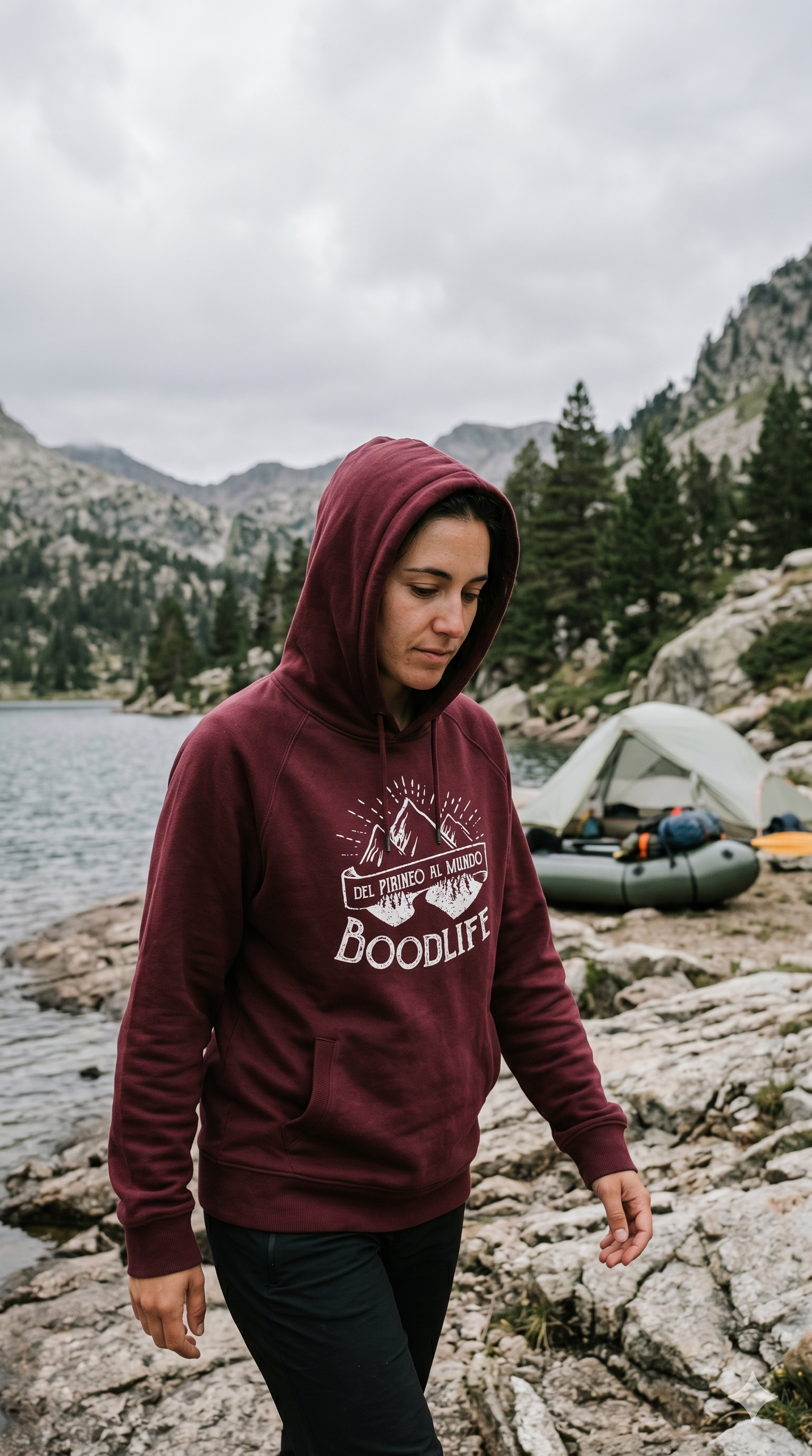 Sudadera Pirineo Granate