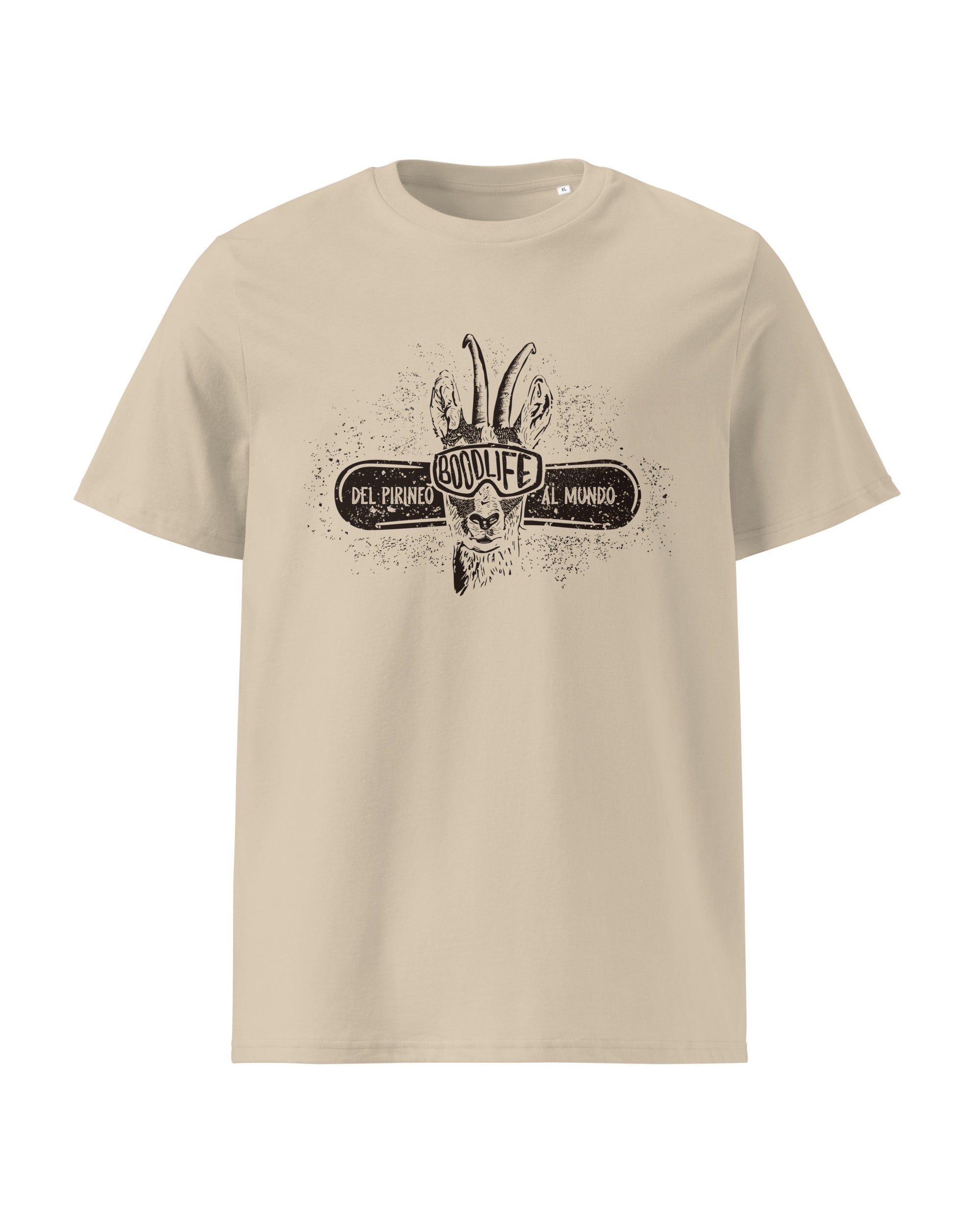 Camiseta Sarrio de Boodlife en color beige, algodón orgánico