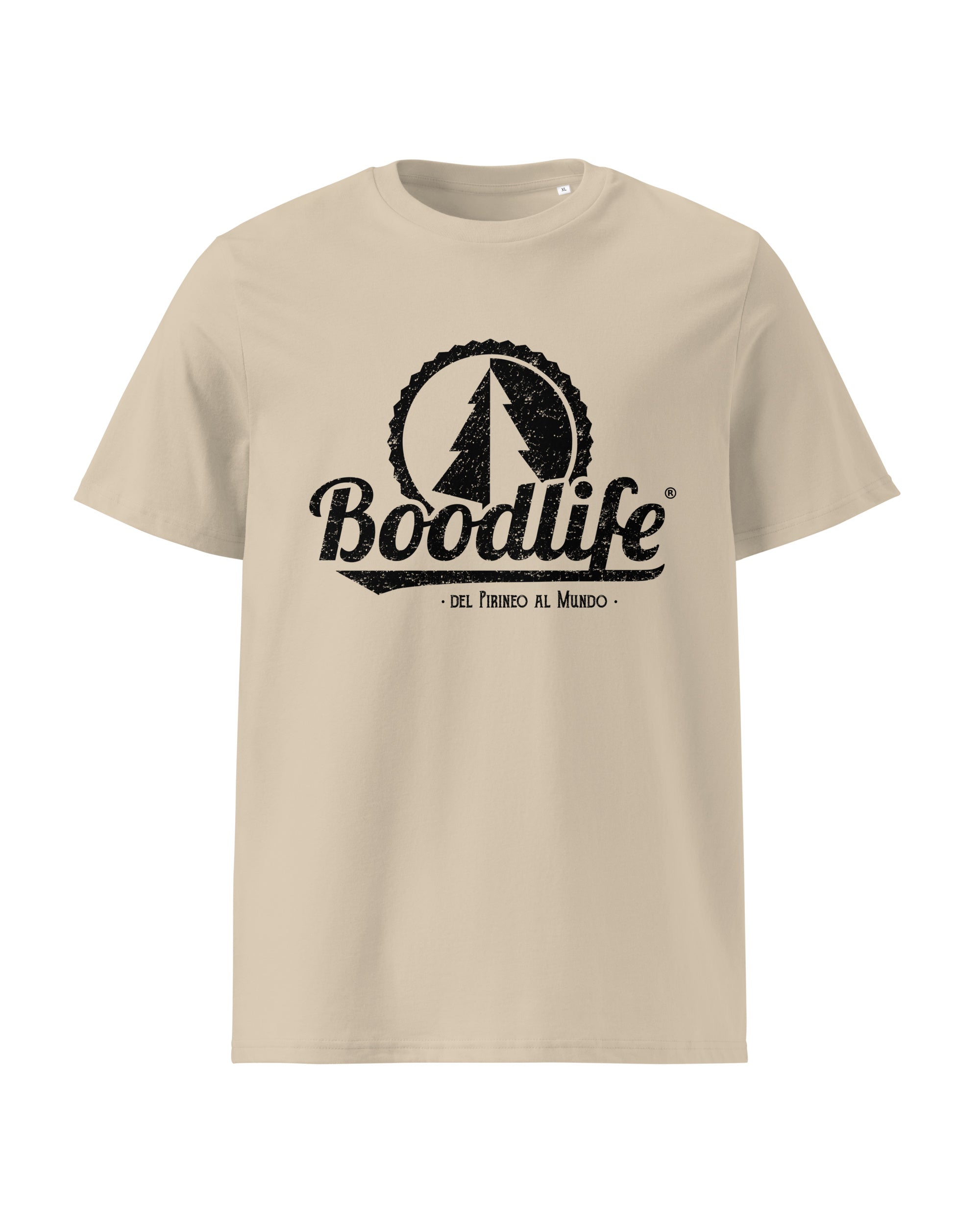 Camiseta Orígenes de Boodlife en color beige, algodón orgánico