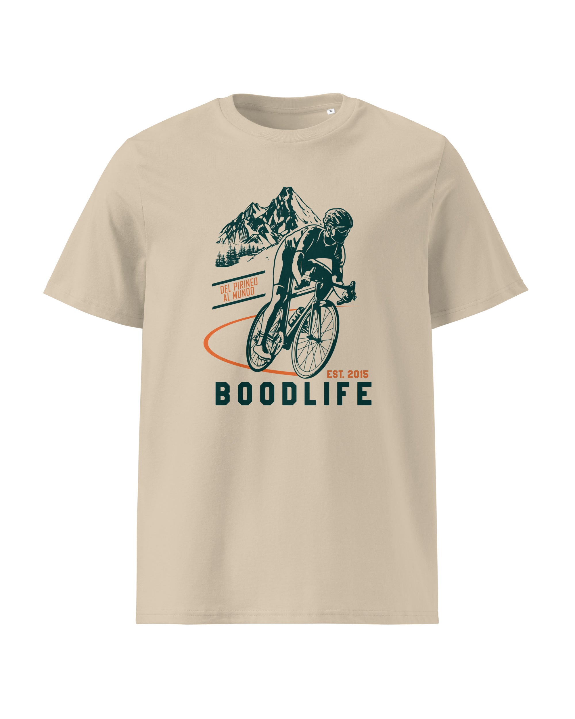 Camiseta Road B de Boodlife en color beige, algodón orgánico