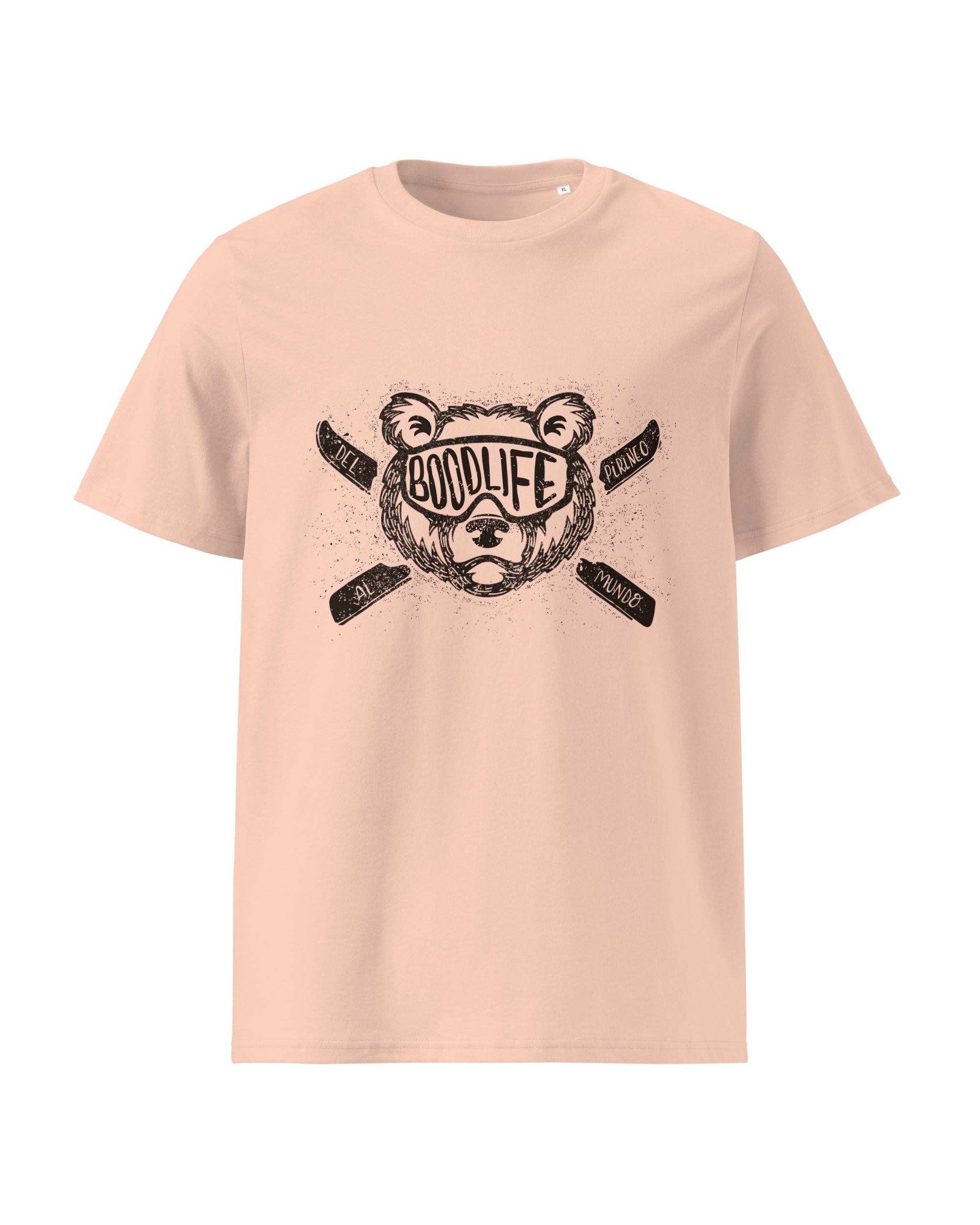 Camiseta Pardo de Boodlife en color melocotón, algodón orgánico