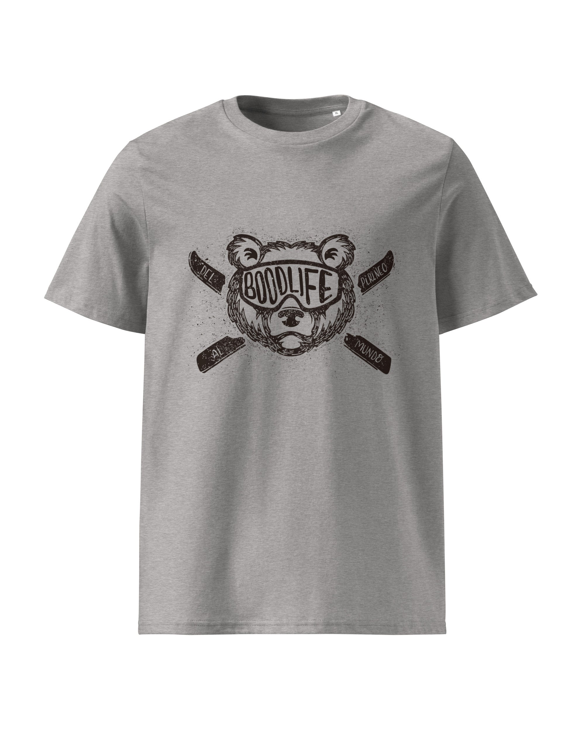 Camiseta Pardo de Boodlife en color gris claro, algodón orgánico