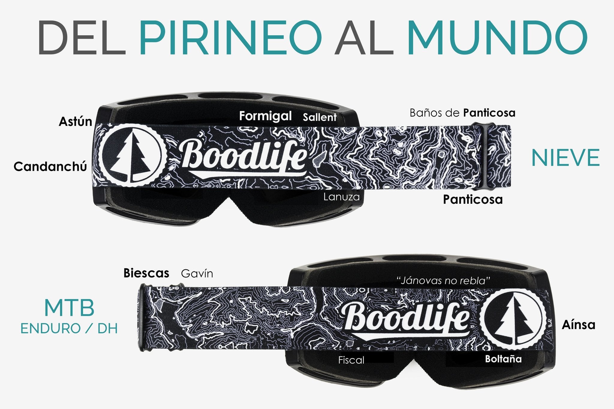 Gafas de nieve White & Deep